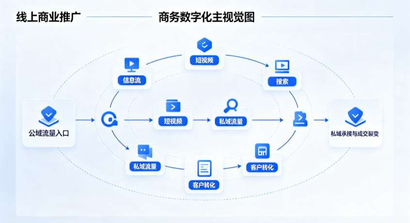 石龙区线上商业推广怎么做？全域流量闭环搭建与低成本转化实战指南